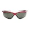 Jackson Safety Safety Glasses, Anti-Scratch, Smoke Lens, Red Frame, Half-Frame 50016 - alternate 3